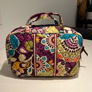 VERA BRADLEY | Large Plum Crazy Cosmetic Bag